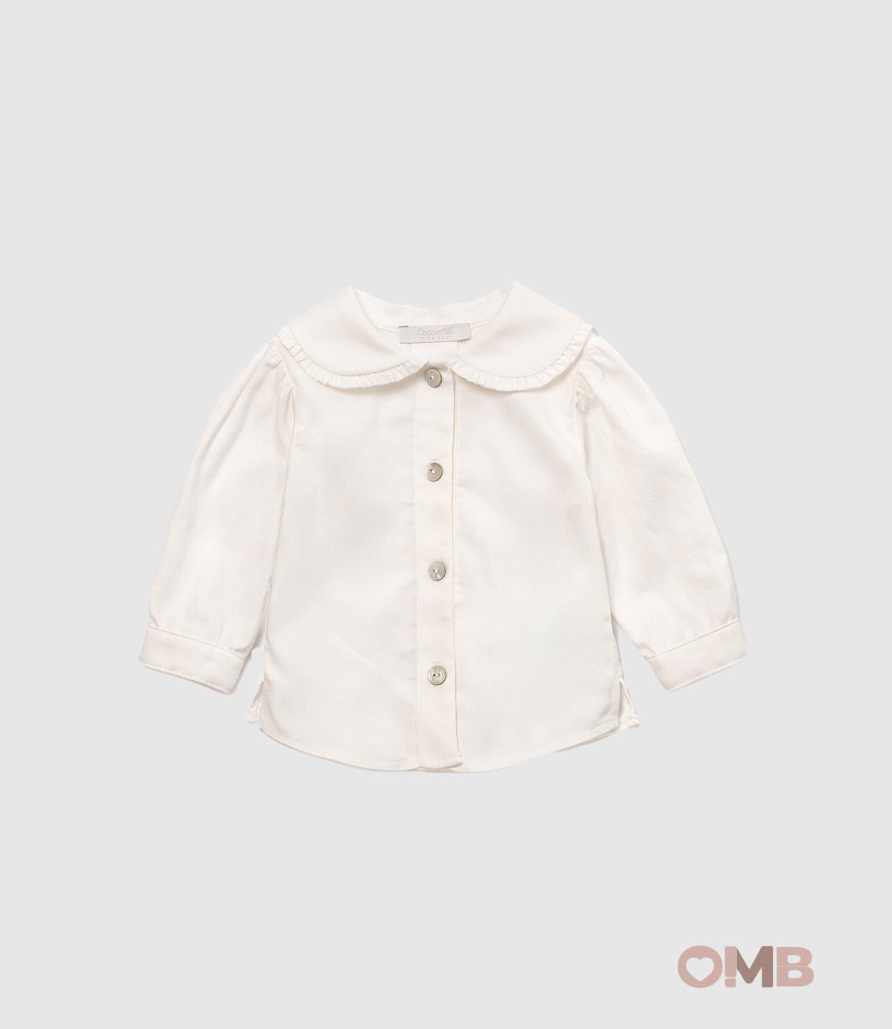 Camicia Coccode neonata 62180 Panna<BR/> 62180 PANNA COCCODE 