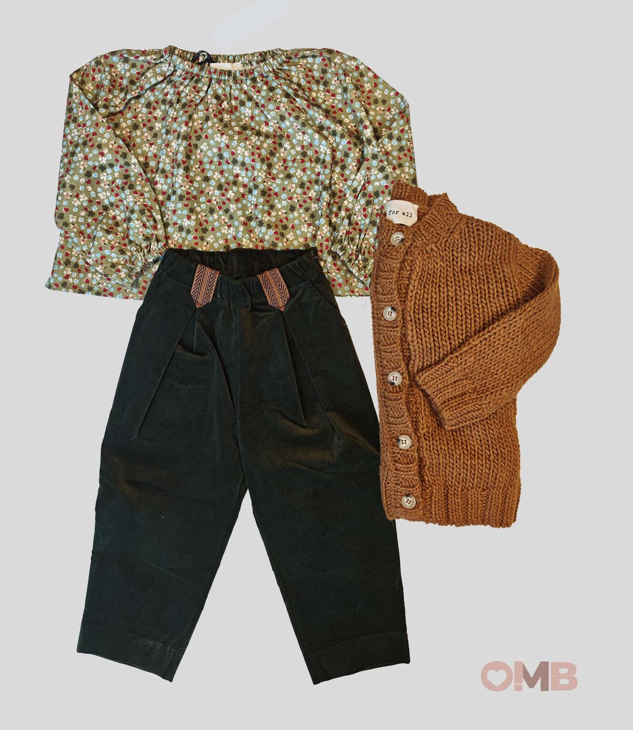 Cardigan Bambina BE FOR ALL B4720 Marrone<BR/> B4720 OCRA BE FOR ALL 