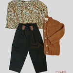 Cardigan Bambina BE FOR ALL B4720 Marrone<BR/> B4720 OCRA BE FOR ALL 