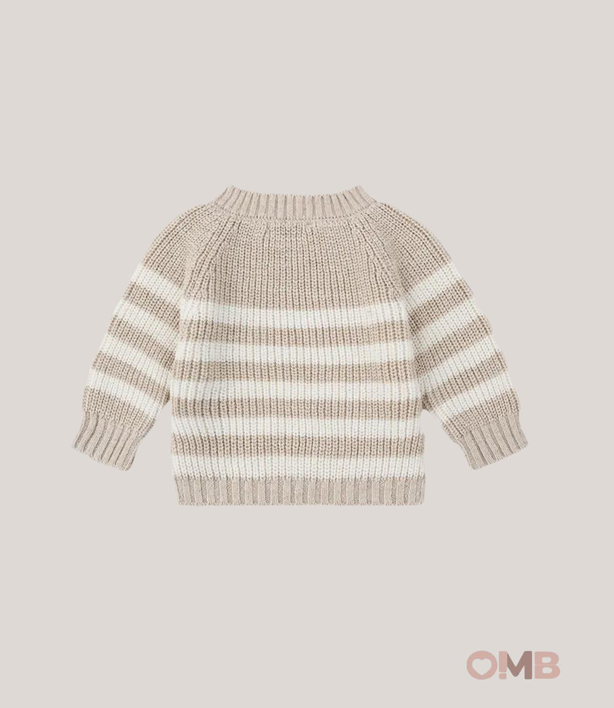 Maglione neonato 1+IN THE FAMILY XALOC Sabbia XALOC SABBIA 1+INTHEFAMILY 