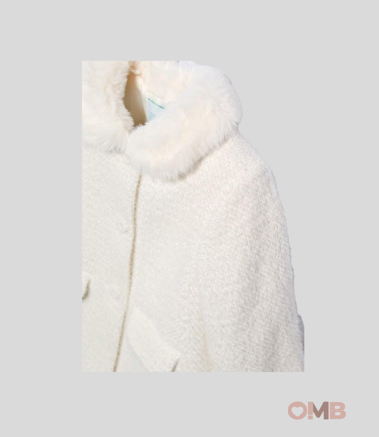 Cappotto neonata ABEL&LULA 5819 Bianco 5819 CREMA ABEL&LULA 
