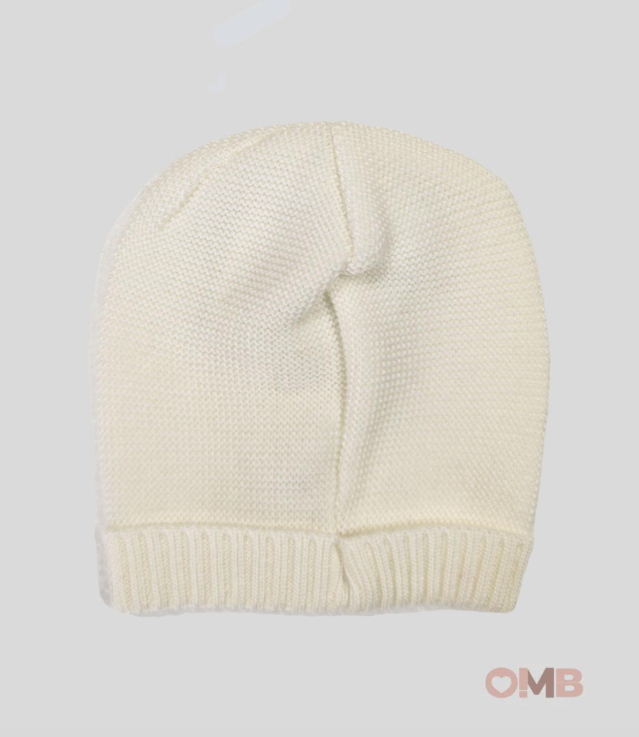 Cappello Neonata PEPECE' 777 Bianco<BR/> 777 BCO-ROSA PEPECE' 