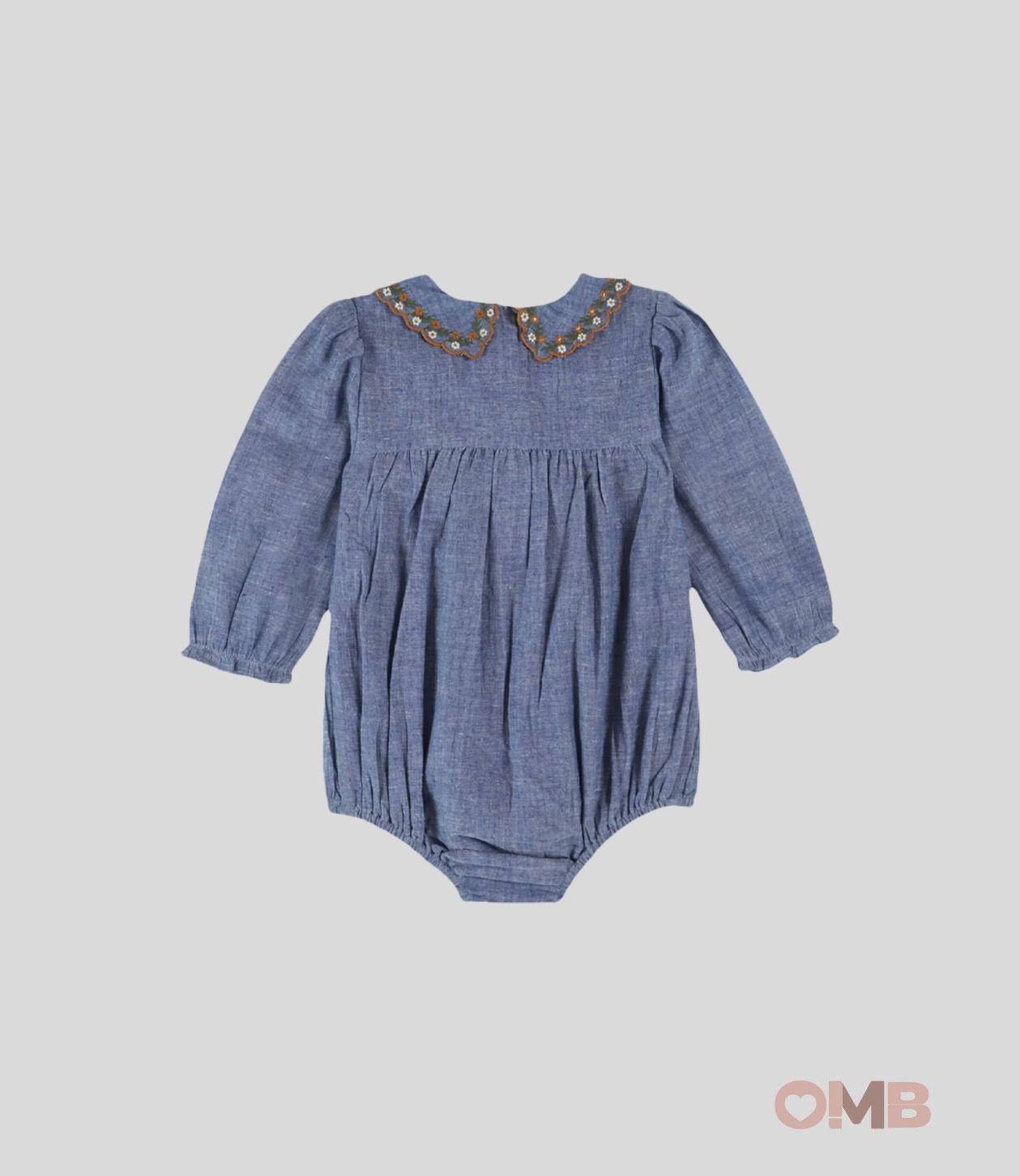 Pagliaccetto Emile et Ida neonata AC201A Blu AC201A JEANS EMILE ET IDA 