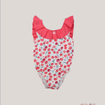 Costume bambina AL AGUA PATOS V2611 Bianco V2611 CILIEGIE AL AGUA PATOS 