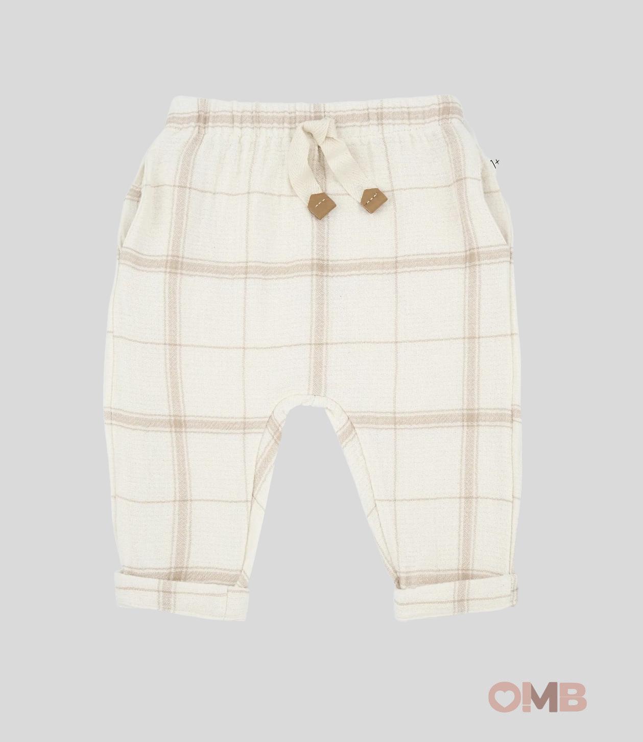 Pantalone Neonato 1+inthefamily Icaro beige ICARO BEIGE 1+INTHEFAMILY 