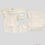 Babbucce Neonata Primodi Bebè 3516 panna azzurre 3516.10 PANNA PRIMODI BEBE 