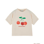 T-shirt EMILE ET IDA bambina AD015AA Crema AD015AA PANNA EMILE ET IDA 