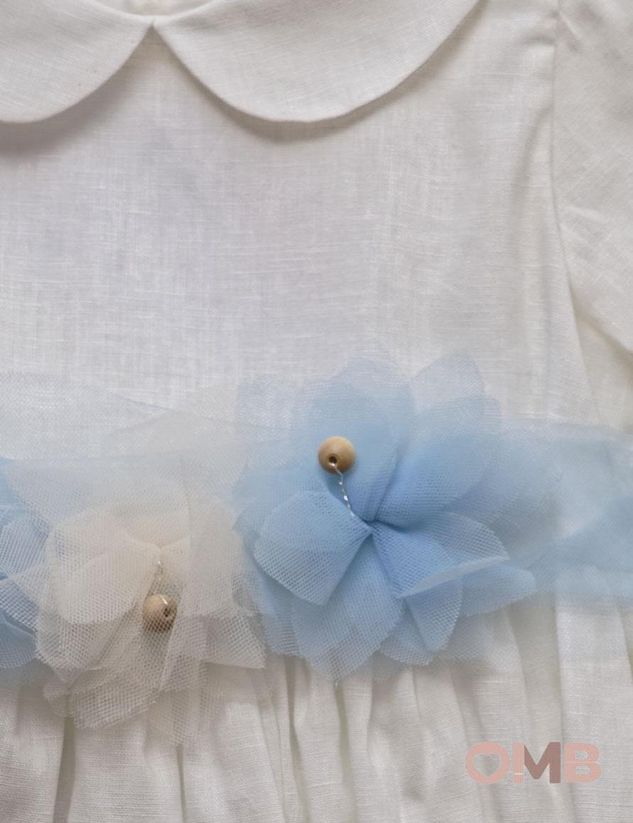 Abito bambina AMBARABA' FF41000A Bianco FF41000A BIANCO/CIELO AMBARABA' 