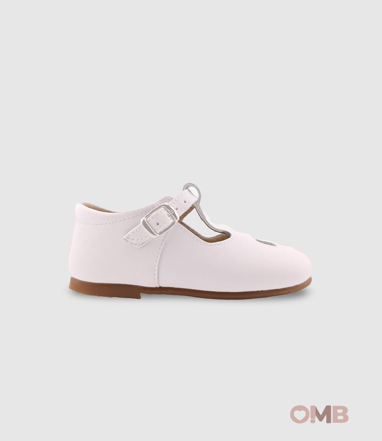 Scarpe occhielli PANYNO bambina B2401 Bianche<BR/> B2401 PIEL NAPA BLANCO PANYNO 