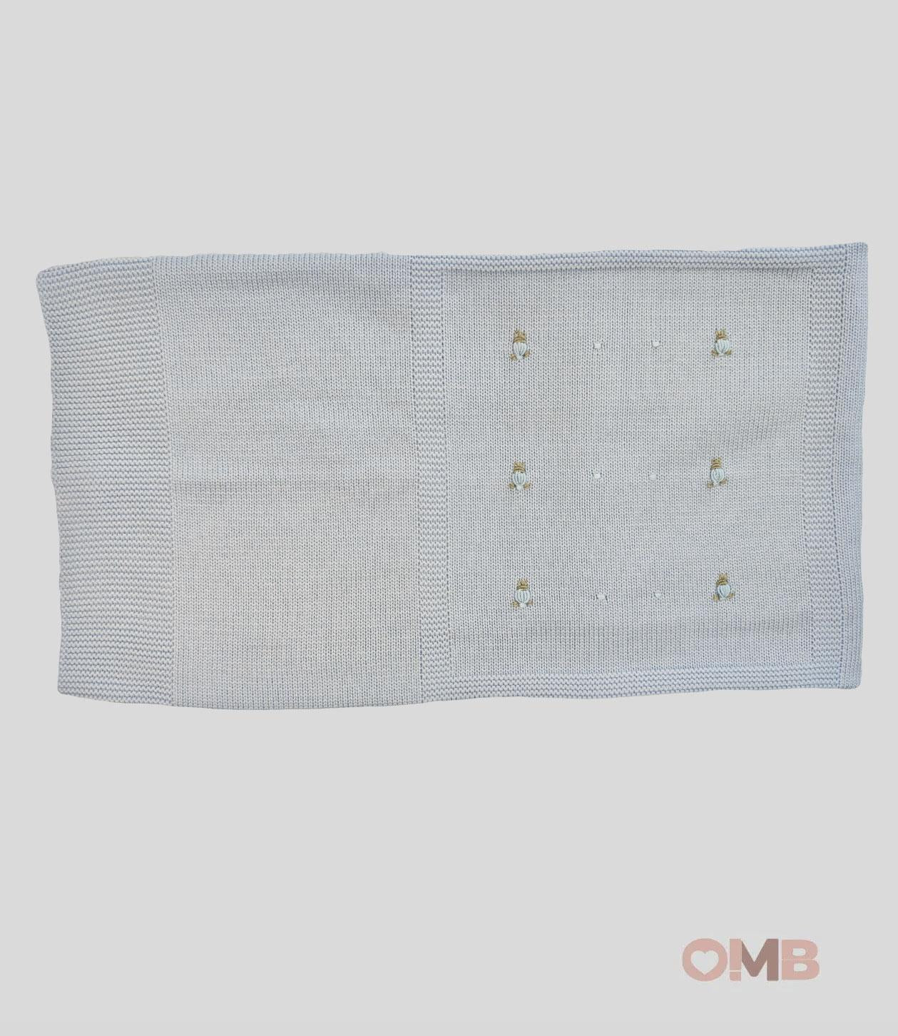 Coperta Neonato PEPECE' 2480 Celeste 2480 CONIGLI PEPECE' 
