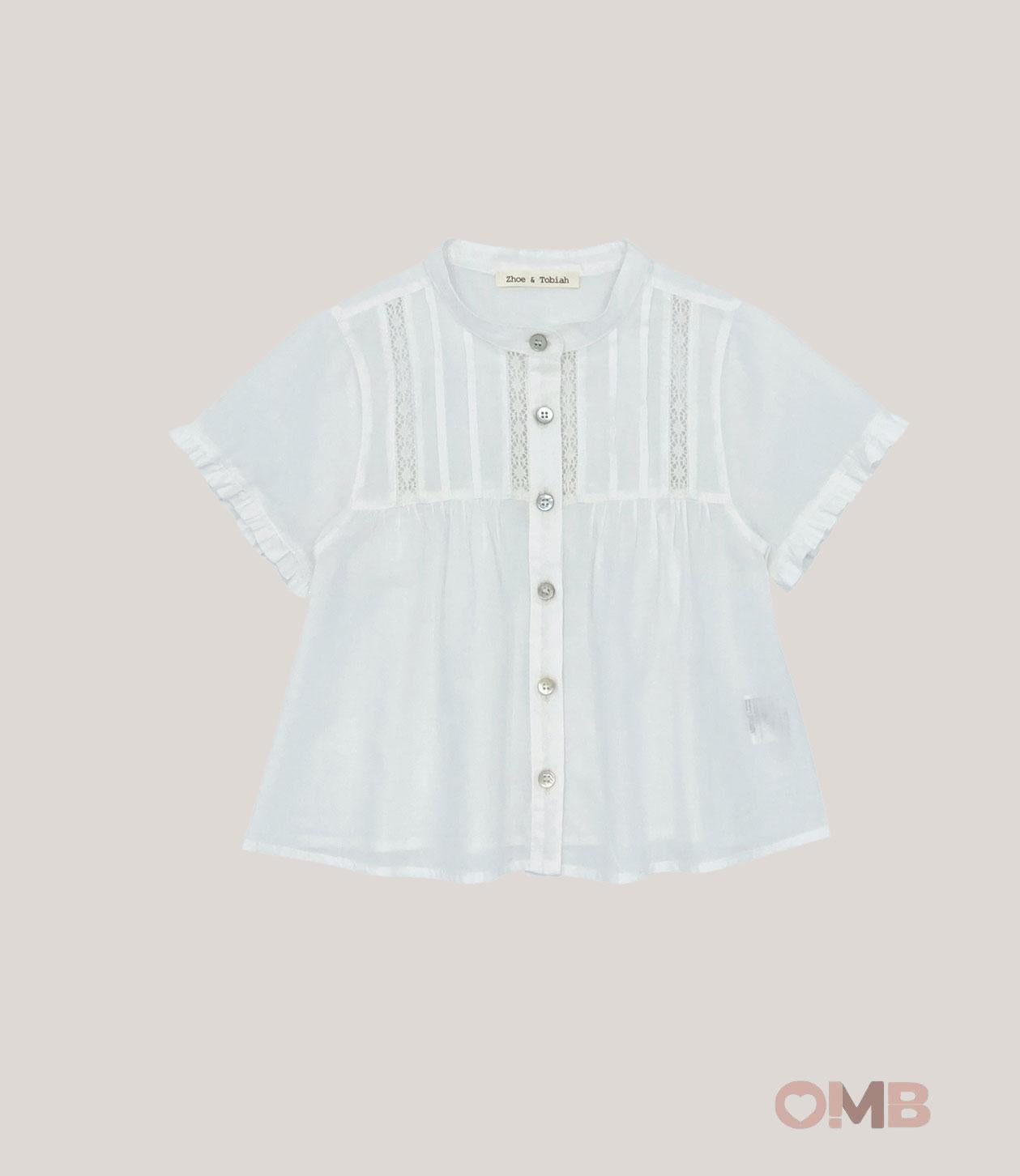 Camicia Bambina Zhoe & Tobiah RMY7 bianca RMY7 BIANCO ZHOE & TOBIAH 
