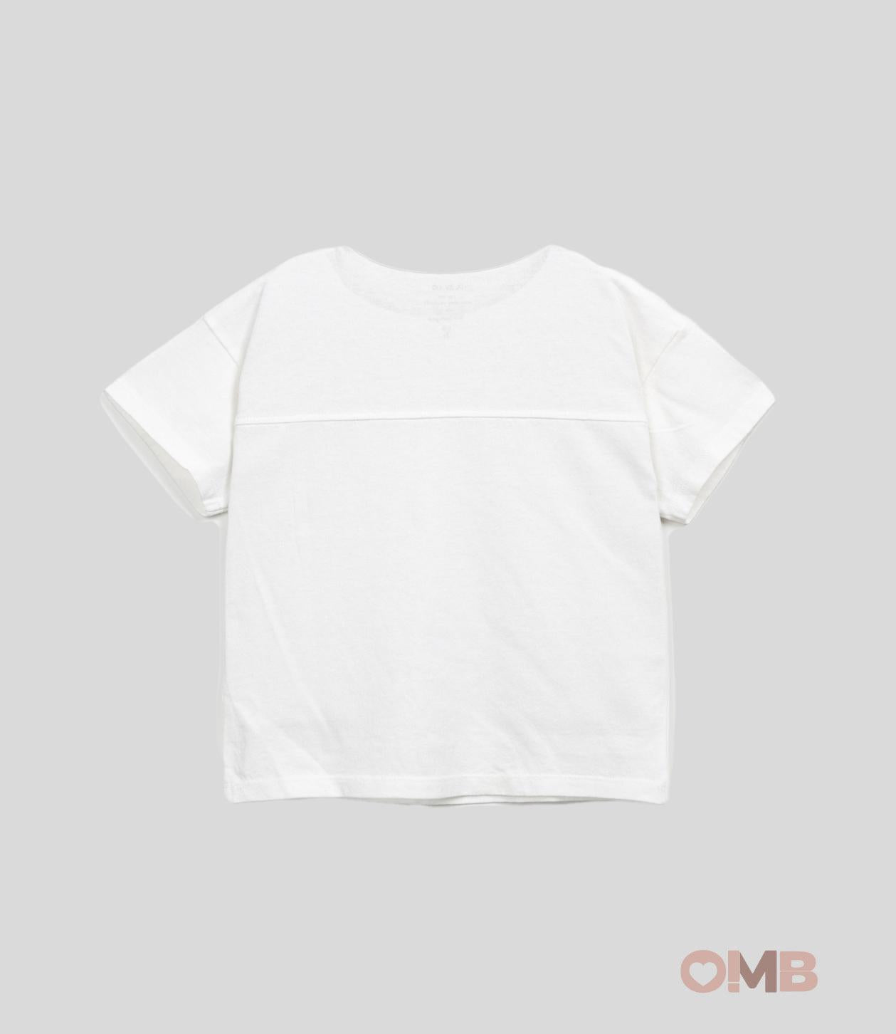 T-shirt Bambino PLAY UP 10900 bianca girocollo mezza manica bottoncini<BR/> 10900. BIANCO PLAY UP 