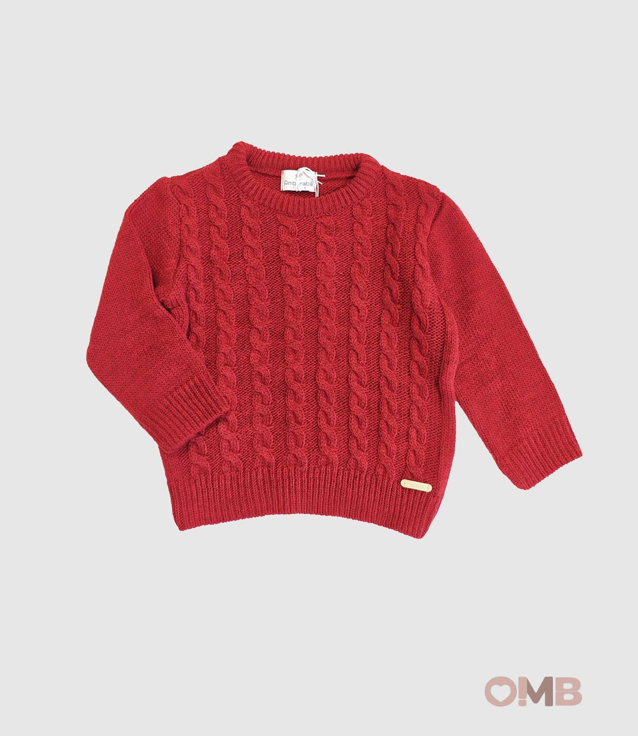 Maglione AMBARABA' neonata 38254 Rosso 38254 ROSSO AMBARABA' 
