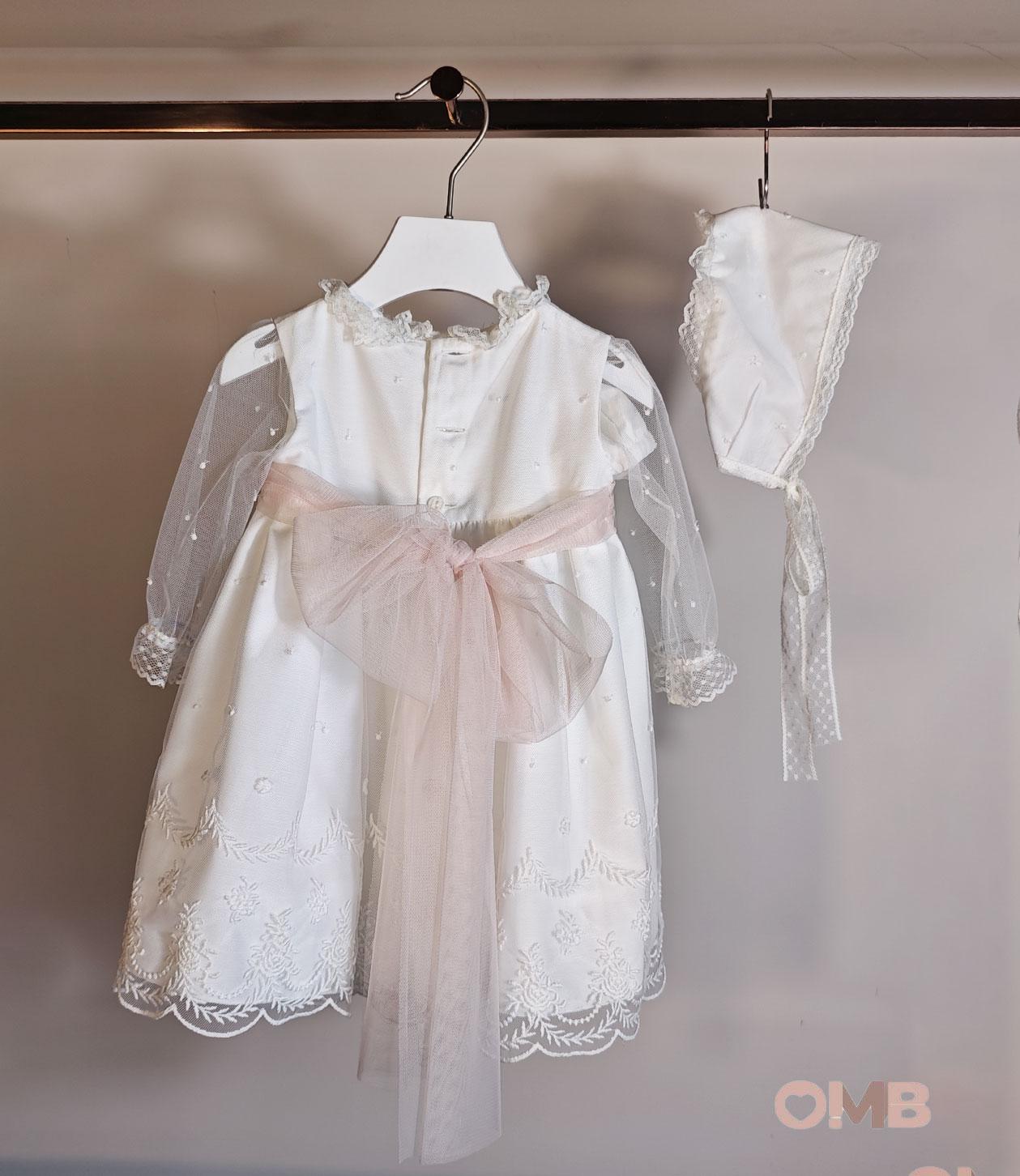 Abito NISERET neonata 5631 Beige<BR/> 5631 21 NISERET 