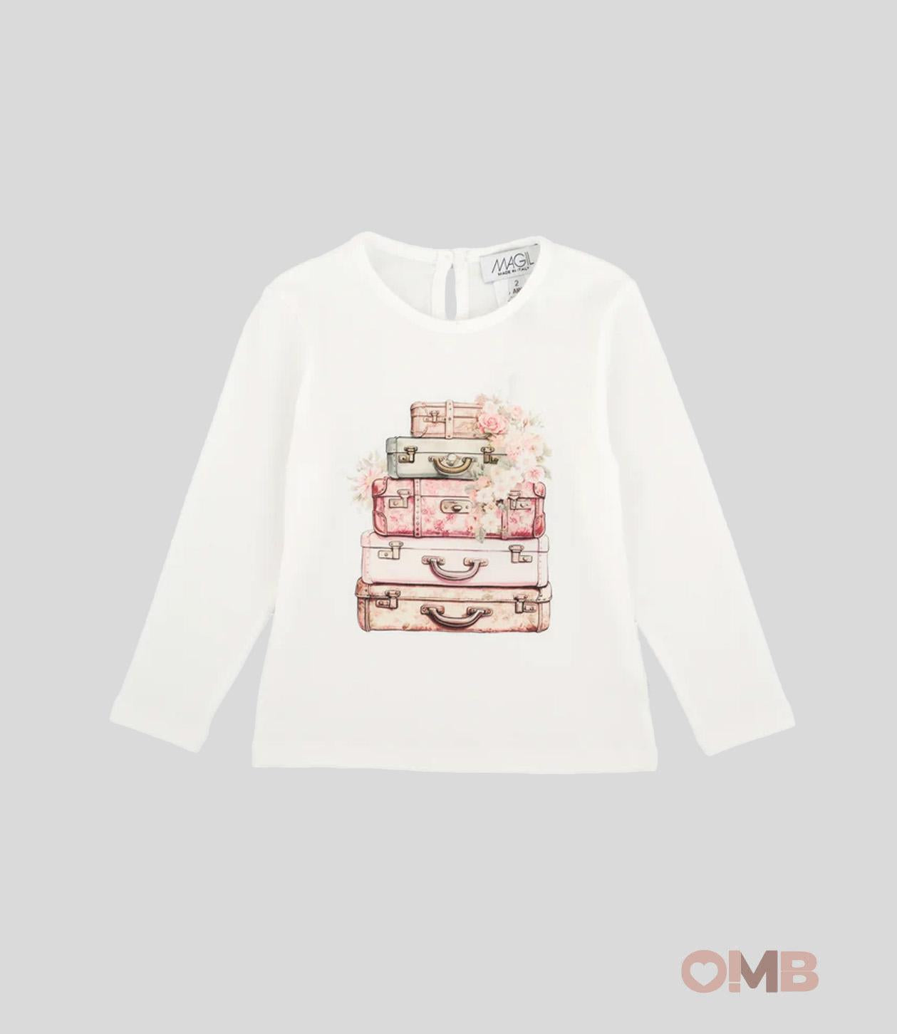 T-shirt bambina MAGIL 26080 Bianca 26080 BIANCO MAGIL 