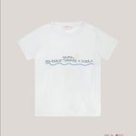 T-shirt bambino PESCIOLINO ROSSO TSM47 Bianca TSM47. BIANCO PESCIOLINO ROSSO 