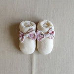 Babbucce neonata BABY LORD 769 Bianca<BR/> 769 FIORI BABY LORD 