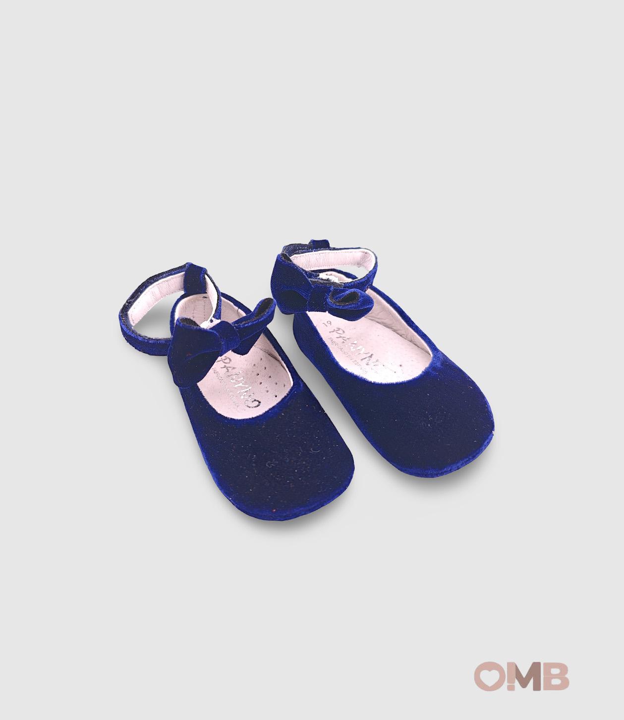Scarpe culla PANYNO neonata A2705 Blu A2705 VELLUTO NAVY PANYNO 