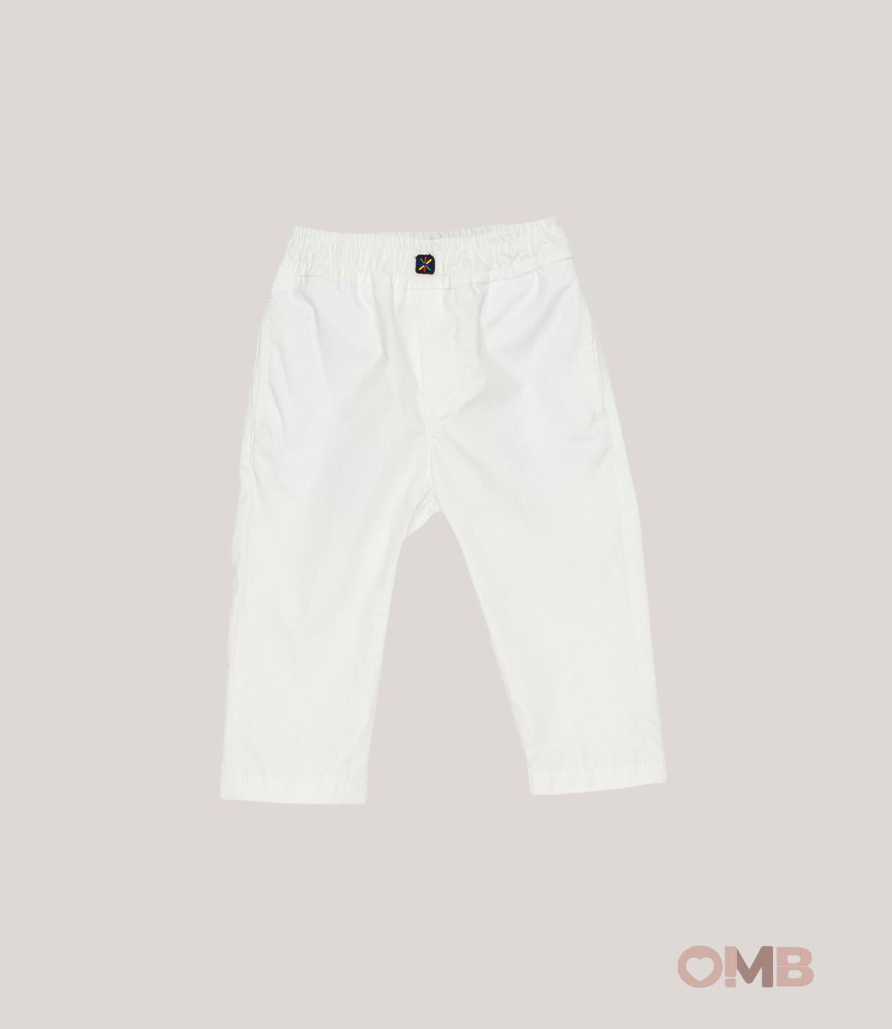 Pantalone MANUEL RITZ neonato 3434 <BR/> 3434 BIANCO MANUEL RITZ 
