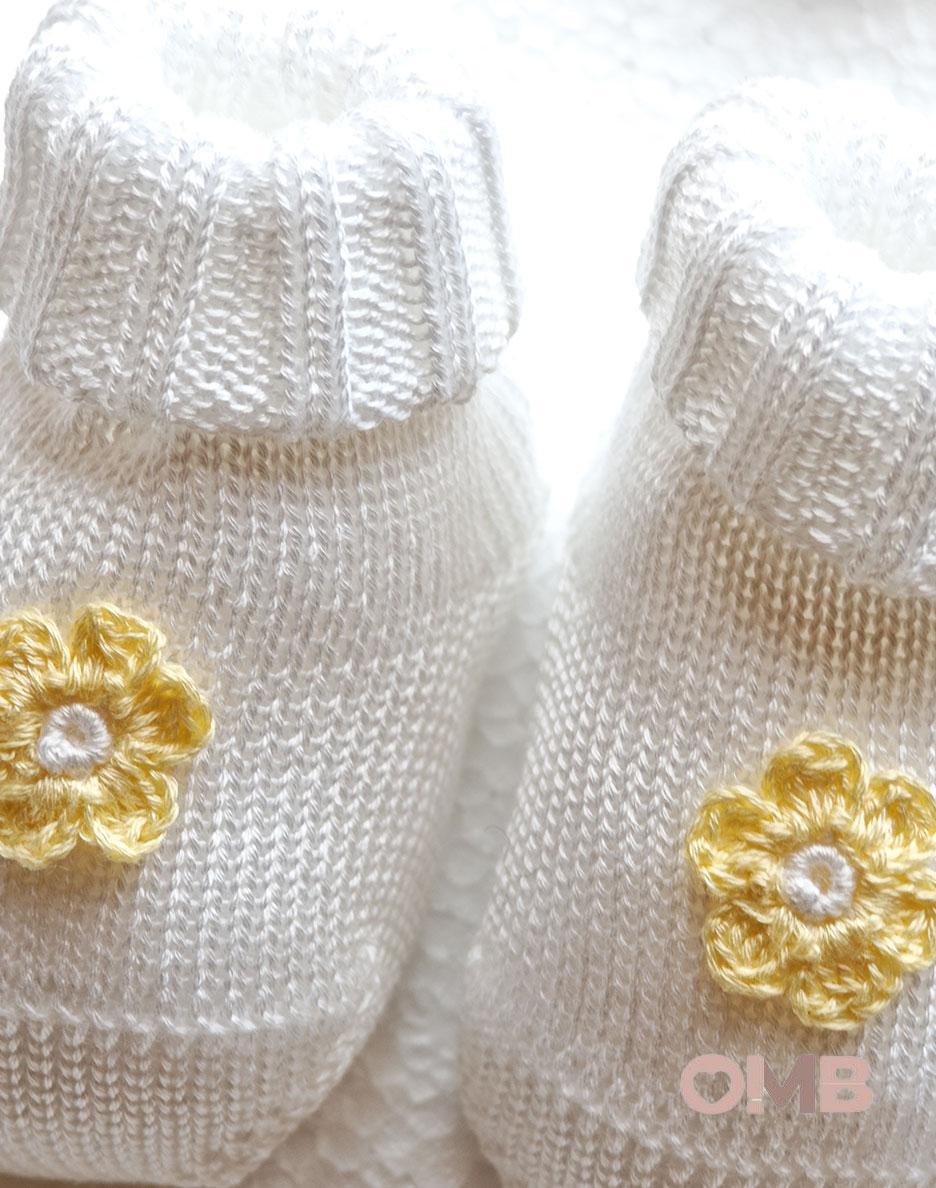 Set nascita neonata PRIMODI BEBE 3605CAPBAB Bianco 3605+CAP+BABB BIANCO/GIALLO PRIMODI BEBE 