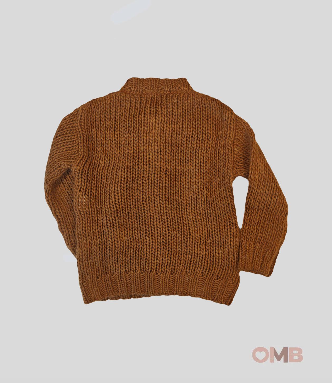 Cardigan Bambina BE FOR ALL B4720 Marrone<BR/> B4720 OCRA BE FOR ALL 