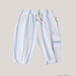 Pantalone neonato 1+IN THE FAMILY CAPRAS Blu<BR/> CAPRAS RIGABLU 1+INTHEFAMILY 
