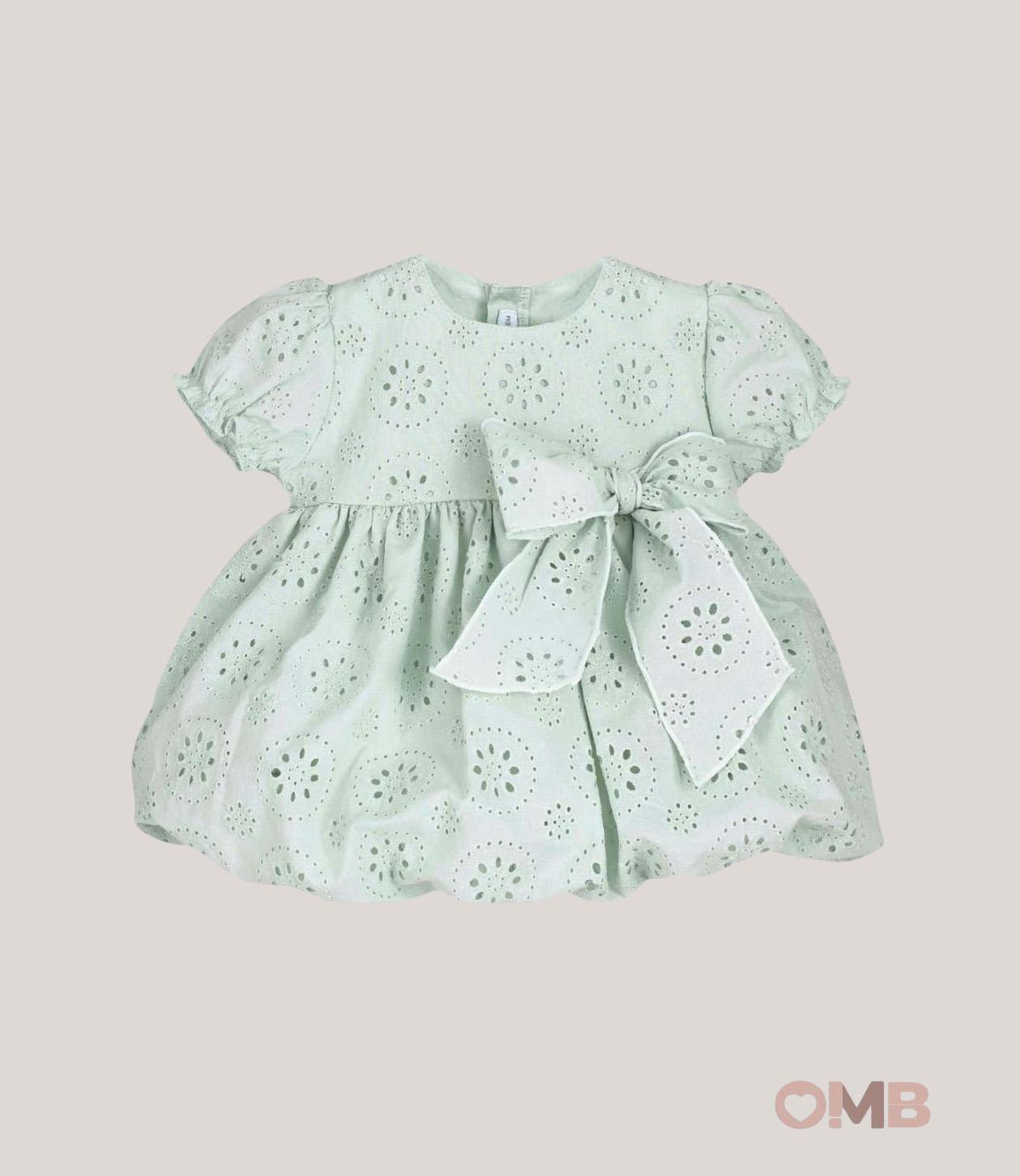 Abito CALAMARO BABY bambina 21334N Menta 21334-N MENTA CALAMARO BABY 