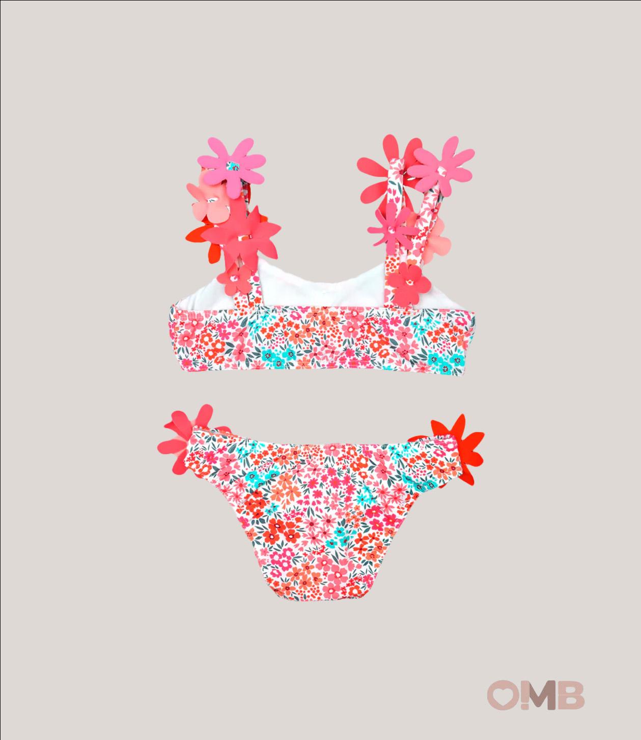 Bikini bambina AL AGUA PATOS V2640 Fantasia V2640 DALIAS/FIORI AL AGUA PATOS 