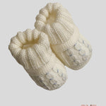 Babbucce Neonata Primodi Bebè 3516 panna azzurre 3516.10 PANNA PRIMODI BEBE 