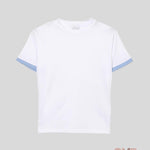 T-shirt Bambino Manuel Ritz MR2895 bianca cielo<BR/> 2895 BIANCO/CIELO MANUEL RITZ 