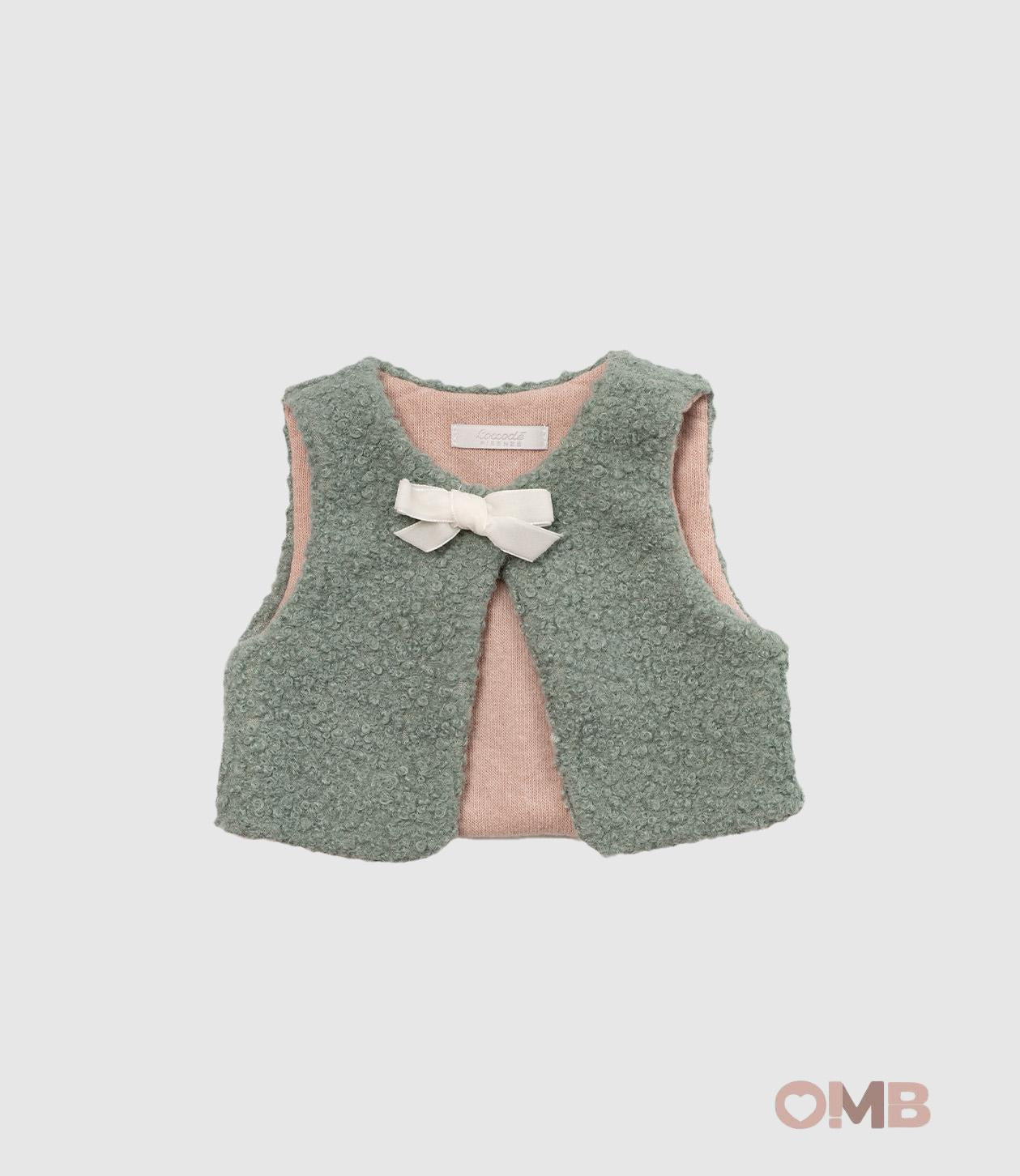 Gilet Coccode neonata 62322 Verde<BR/> 62322 VERDE COCCODE 