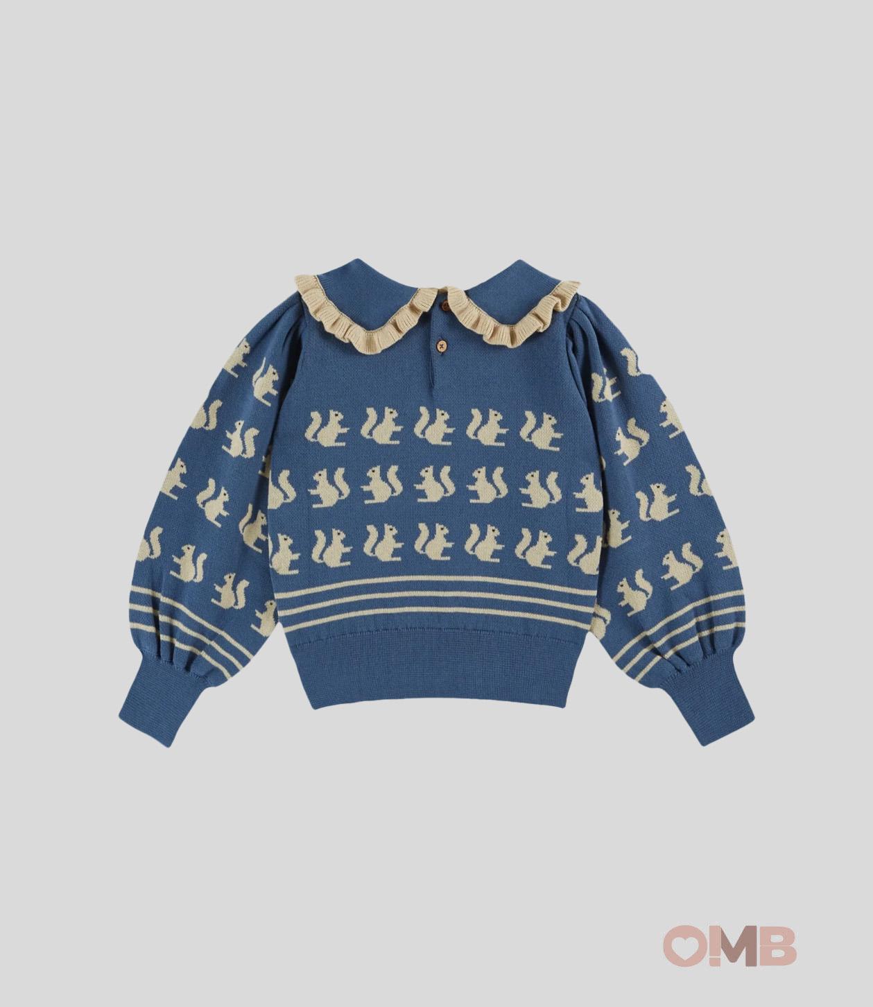 Maglione Emile et Ida neonata AC123A Blu AC123A BLU EMILE ET IDA 