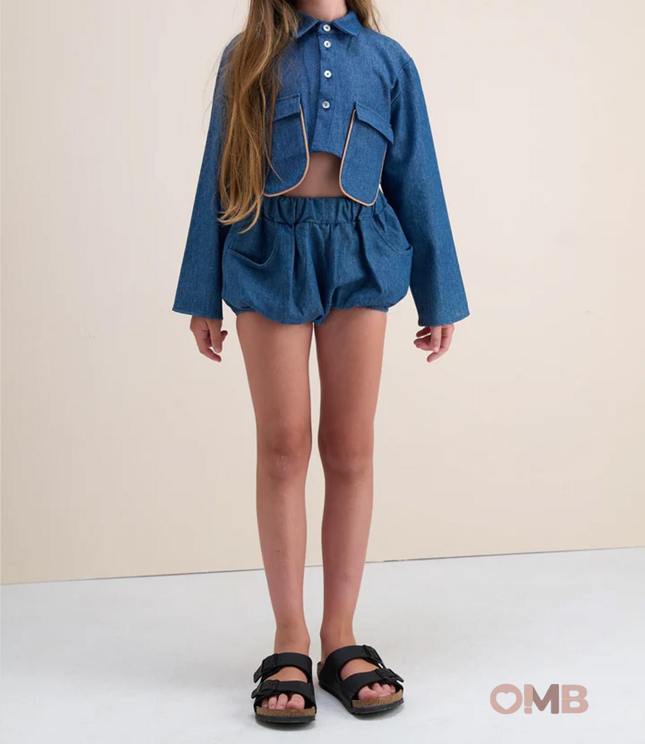 Completo bambina PYPE PANAATOS Blu PANA-ATOS DENIM PYPE 