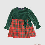 Abito AMBARABA' neonata FF36008 Rosso FF36008 TARTAN AMBARABA' 