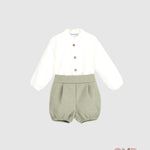 Completo Calamaro Baby neonato 11252-B Verde<BR/> 11252-B VERDE CALAMARO BABY 