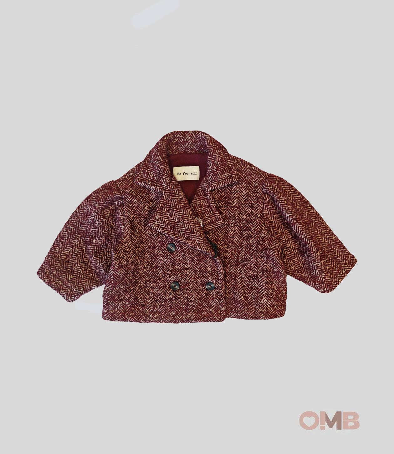 Cappotto Bambina BE FOR ALL B4696 Bordeaux B4696 BORDEAUX BE FOR ALL 