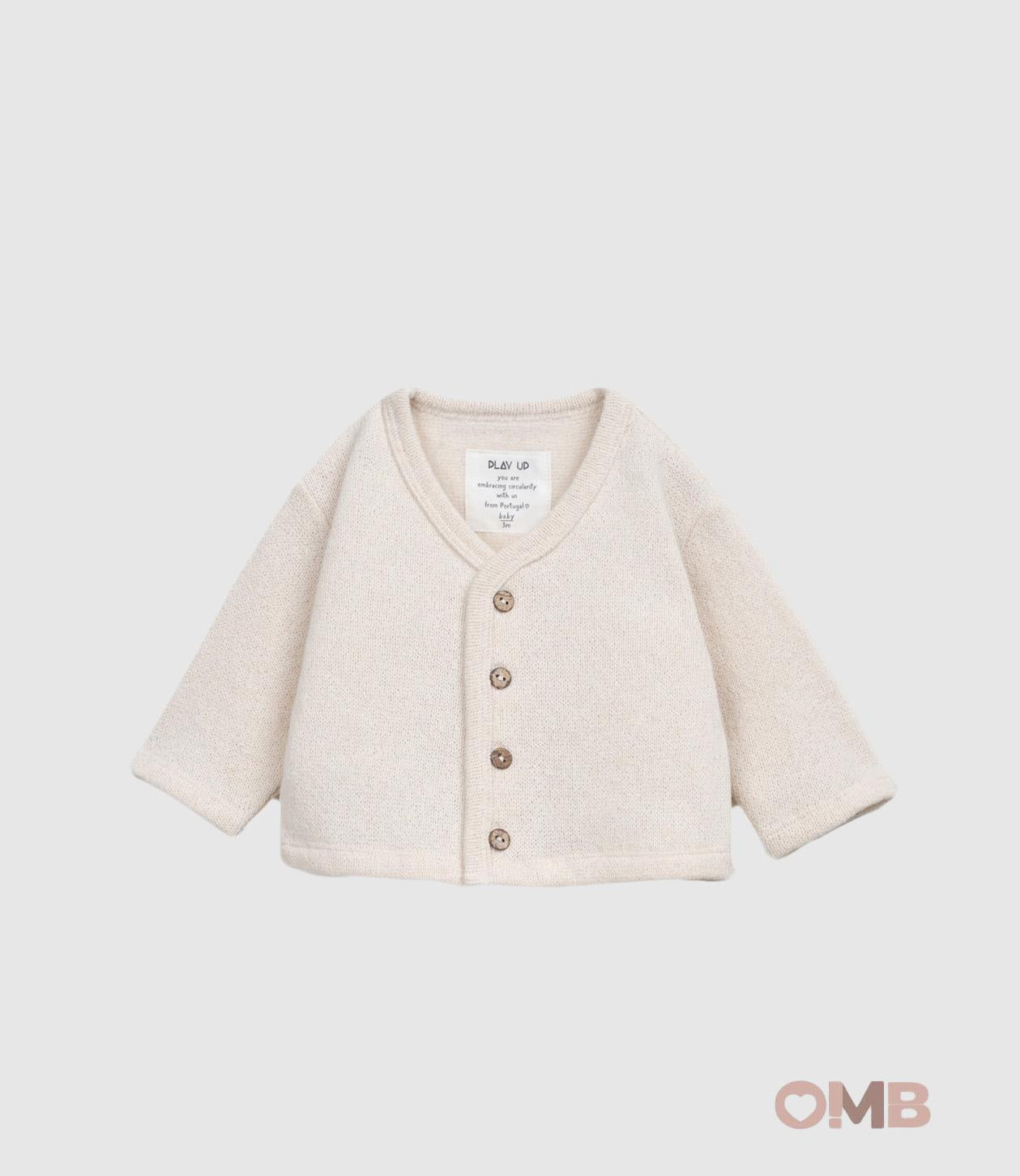 Cardigan Play Up neonata 1AR10904 Beige 1AR10904 NATURALE PLAY UP 