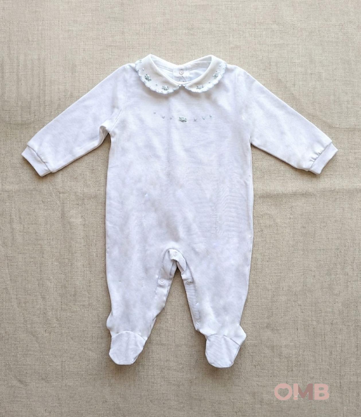 Tutina neonato PEPECE' 7420R4 Bianco 7420R4 BIAMCO-CIELO PEPECE' 