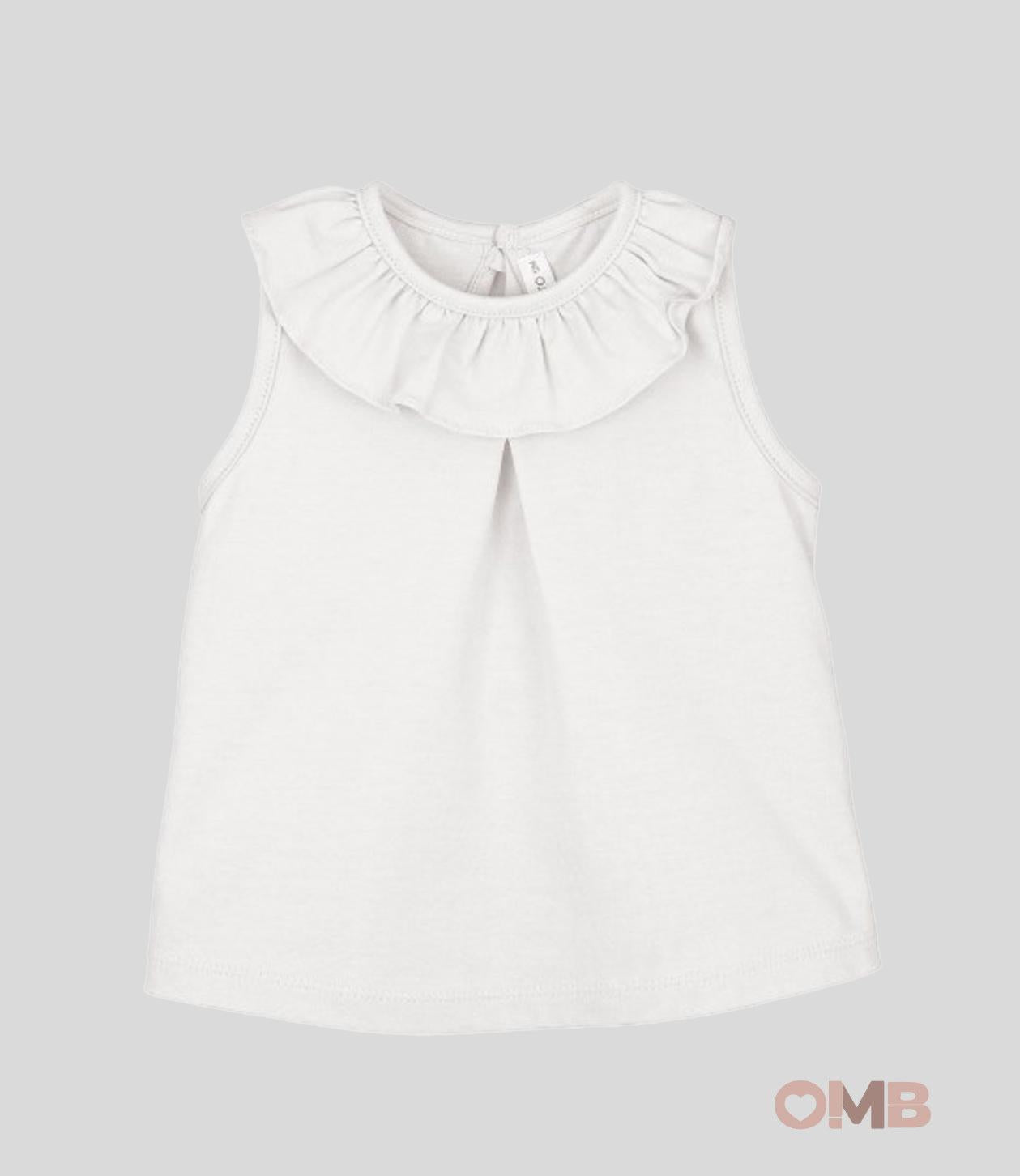 Canotta Calamaro baby bambina 15016 bianca 15016 BIANCO CALAMARO BABY 