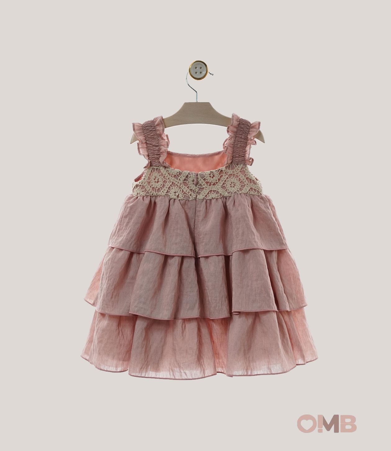 Abito Bambina Yoedu 0502 rosa 0502A ROSA YOEDU 