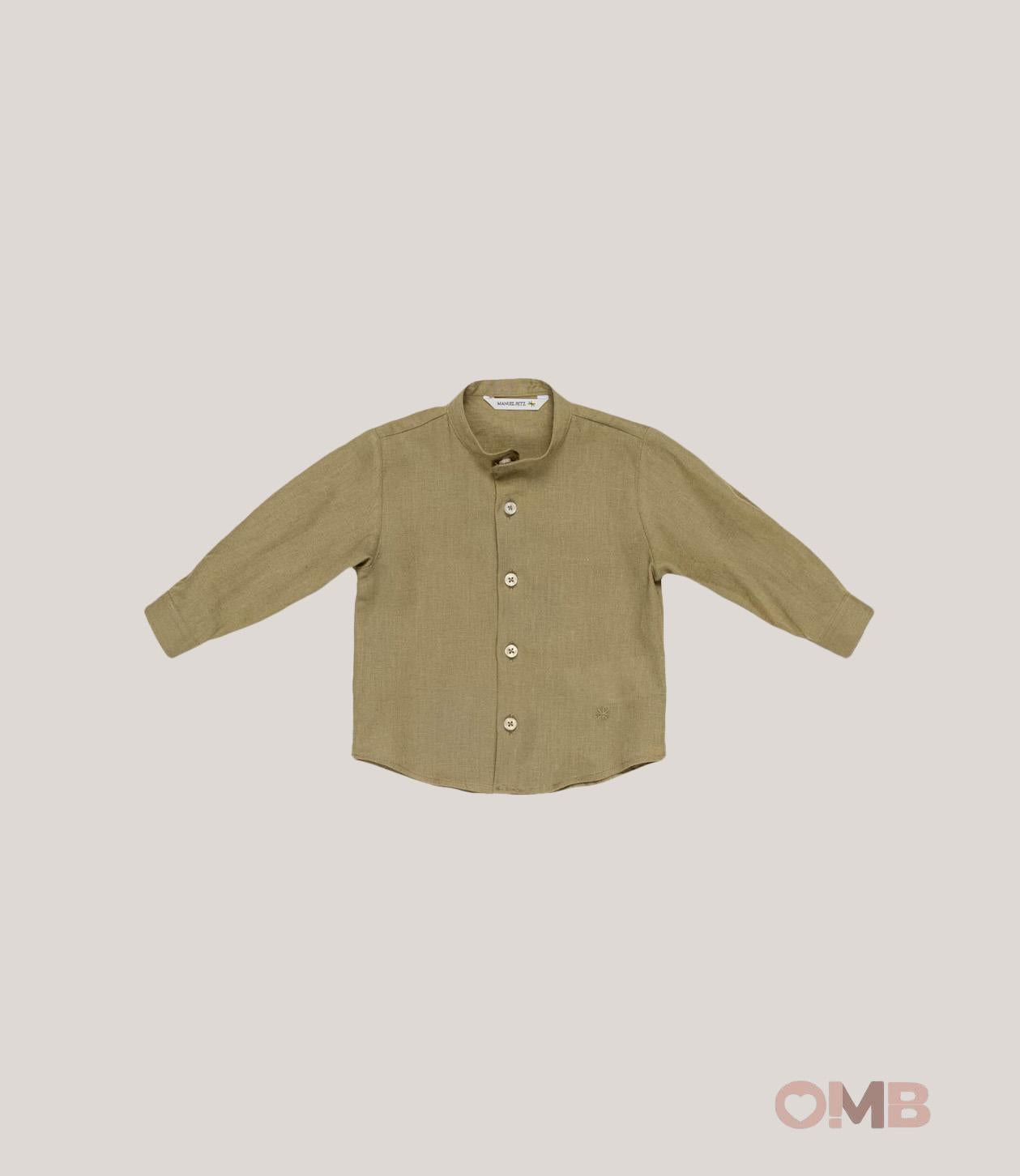 Camicia MANUEL RITZ bambino 3473 Verde 3473. GESSO MANUEL RITZ 
