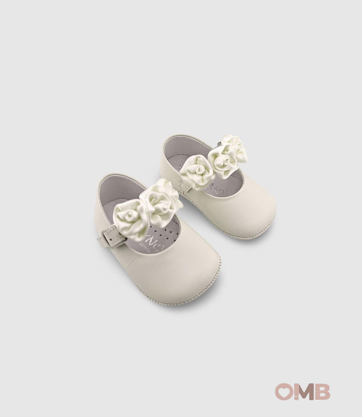 Scarpe culla PANYNO neonata A3407 vanilla A3407 PIEL SETA VAINILLA PANYNO 