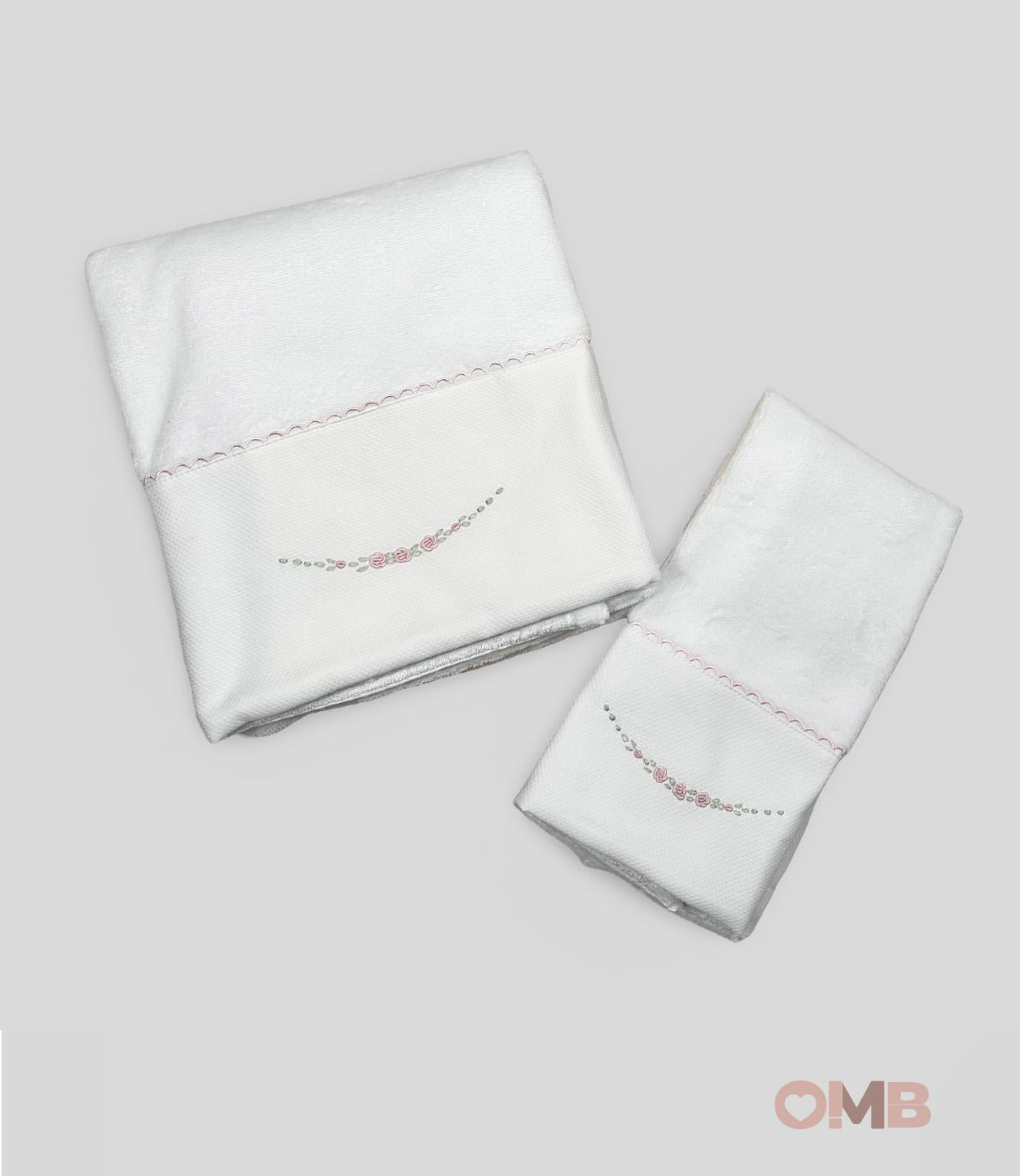 Asciugamani Neonata PEPECE' 451 Bianco 451 ROSA PEPECE' 