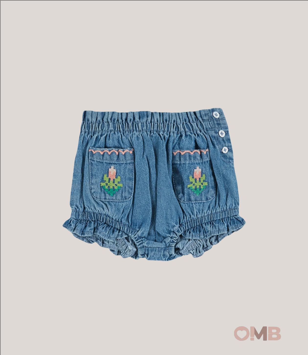 Coulotte EMILE ET IDA neonata AD419 Blu AD419 JEANS EMILE ET IDA 