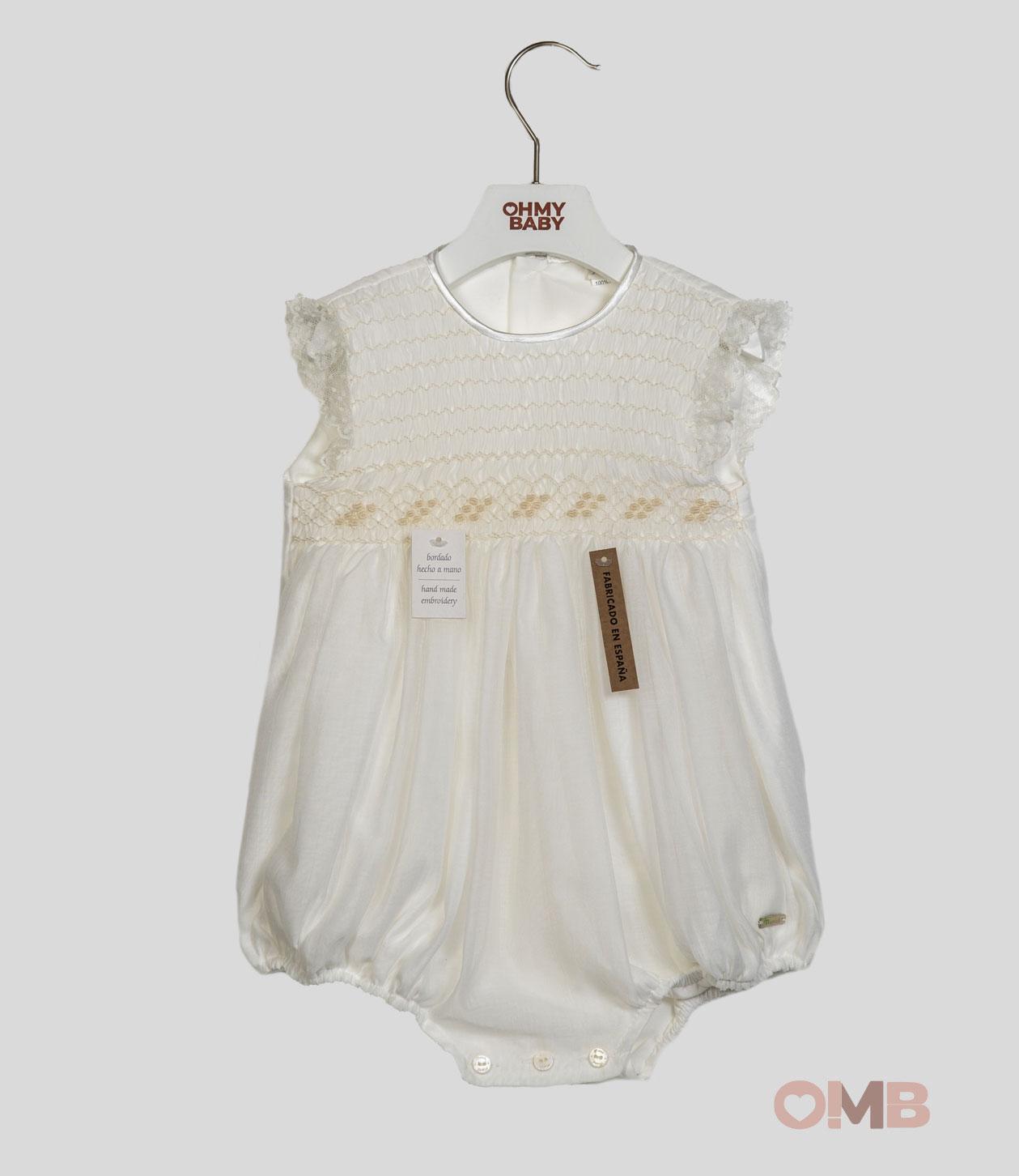 Pagliaccetto Neonata NISERET 5595 Bianco 5595 PANNA NISERET 