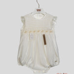 Pagliaccetto Neonata NISERET 5595 Bianco 5595 PANNA NISERET 