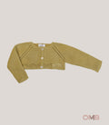 Cardigan neonata YOEDU 9420R4PG Caramello