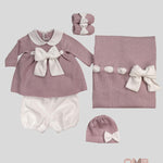 Babbucce Neonata Baby Lord 701 rosa antico 701 ROSA BABY LORD 