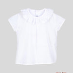 Camicia Calamaro baby bambina 15019 bianca 15019 BIANCO CALAMARO BABY 