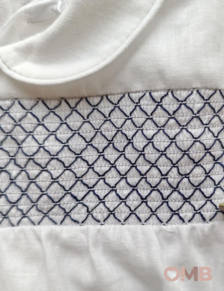 Pagliaccetto neonato COCCODE C63128 Bianco C63128 BIANCO/BLU COCCODE 